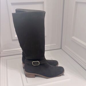 Dansko Brown suede and leather Heeled Boots with Classic Design. Like new. Sz 38